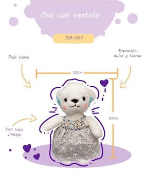 Peluche de Oso Regaluches de 30 cm