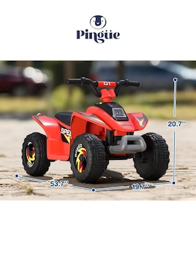 Cuatrimoto montable Pingüe de batería