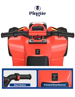 Cuatrimoto montable Pingüe de batería