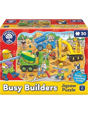 Rompecabezas Busy Builders Orchard Toys 30 "piezas"