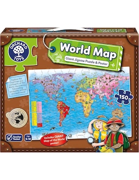 Rompecabezas World Map Orchard Toys 150 piezas