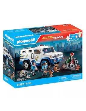 Playmobil Pm Classic Police Car 71597 Action Héroes 50 Aniversario