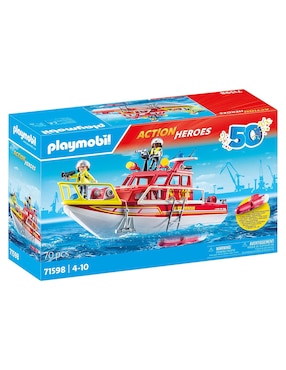 Playmobil Barco de Rescate 71598 Action Héroes 50 Aniversario