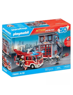 Playmobil Set De Bomberos 71603 Action Héroes 50 Aniversario