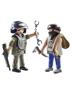 Playmobil Pm Duo Pack Policía Con Ladrón 71505