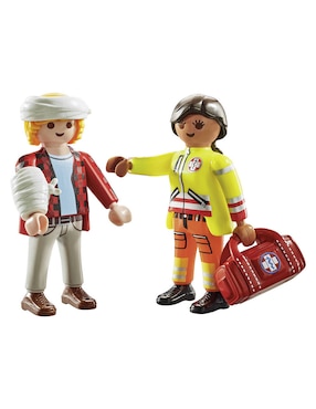 Playmobil Pm Duo Pack Paramédico Con Paciente 71506