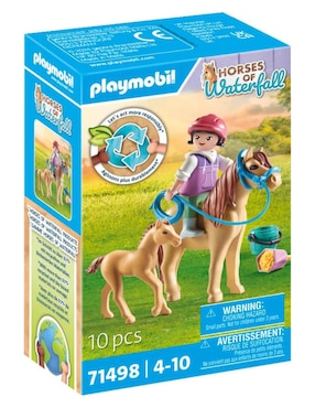 Playmobil Horses of Waterfall Niña con Pini y Potro 71498