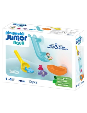 Playmobil Junior Aqua Water Slide With Sea Animals 71689 Play Jover & Grow Grandir