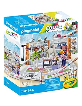 Playmobil Crayola Color salón canino 71514