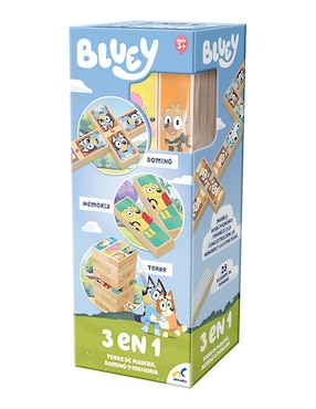 Torre de madera 3 en 1 Bluey Novelty