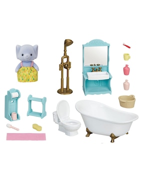 Set muñecas Sylvanian Families Bathroom Set