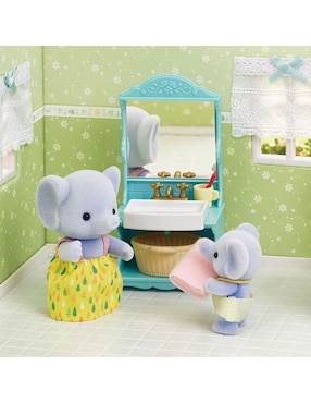 Set muñecas Sylvanian Families Bathroom Set