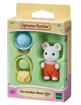 Set muñecas Sylvanian Families Marshmallow Mouse Baby