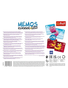 Memos Classic&Plus Pequeños Monstruos Trefl