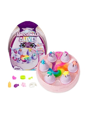 Figura Sorpresa Hatchimals Spin Master Nido Arcoiris