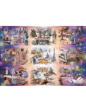 Rompecabezas Collage Ciudades Trefl 13500 piezas