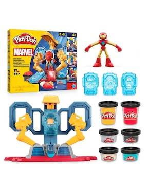 Manualidades play-doh laboratorio de armaduras play doh iron man