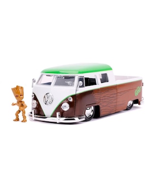 Vehículo A Escala Jada Toys Volkswagen Bus Combi 1963 Groot