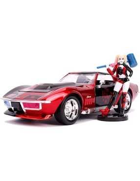 Automóvil deportivo Jada Toys 1969 chevy corvette stingray Harley Quinn