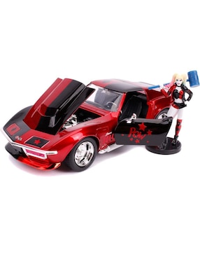 Automóvil deportivo Jada Toys 1969 chevy corvette stingray Harley Quinn