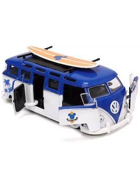 Vehículo a escala Jada Toys combi bus volkswagen t1 Mickey Mouse