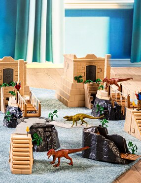 Set figuras acción articulada Dinosaurs Schleich