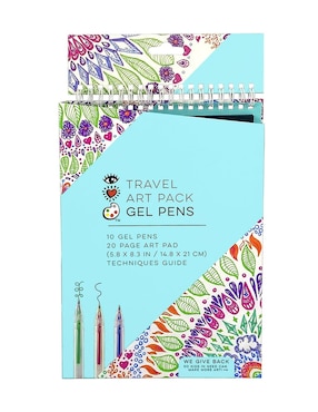 Travel Art Pack bolígrafos de gel iHeartart Bright Stripes