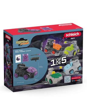 Monster truck Schleich crashmobil de sombra con minicriatura