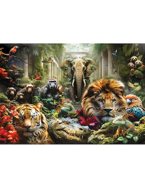 Rompecabezas Animales de la selva Clementoni 1000 piezas