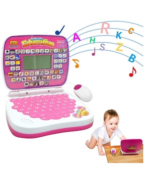 Mini Laptop Interactiva juego musical para bebé niña