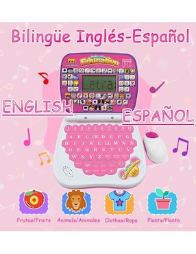 Mini Laptop Interactiva juego musical para bebé niña