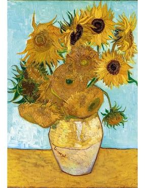 Rompecabezas Van Gogh: Doce Girasoles Clementoni 1000 piezas