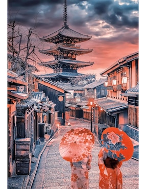 Rompecabezas Pagoda Yasaka, Kioto, Japón Clementoni 500 piezas