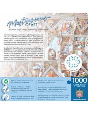 Rompecabezas Capilla Sixtina Master Pieces 1000 piezas