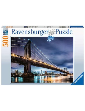 Rompecabezas Puente De Brooklyn, Nueva York Ravensburger 500 Piezas