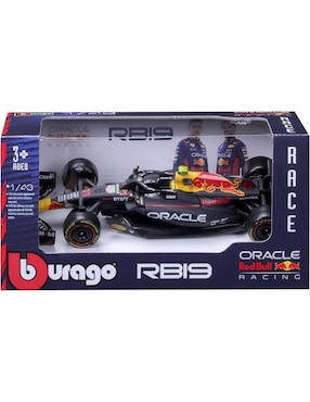 Vehículo a escala Bburago red bull formula1 rb19 (2023) Sergio Pérez