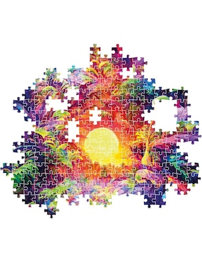 Rompecabezas Colorboom Psychedelic Jungle Clementoni 500 piezas
