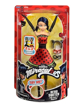 Muñeca fashion Miraculous Ladybug Bandai Hero Switch