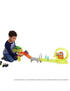 Pista armable Hot Wheels Power Smashers Monster Trucks
