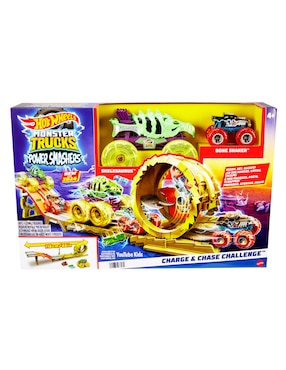 Pista armable Hot Wheels Power Smashers Monster Trucks