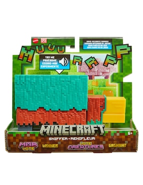 Figura de acción articulada Minecraft Legends Minecraft collectors Mattel con sonido