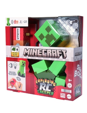 Figura De Acción Articulada Minecraft Mattel Con Movimiento Luz Y Sonido