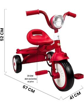 Triciclo The Baby Shop rodada 10 infantil unisex