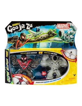 Set figuras acción Marvel Spider-Man Homemade Suit glow Bandai elástico