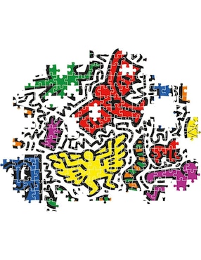 Rompecabezas Abstracto Keith Haring 2 Clementoni 1000 piezas