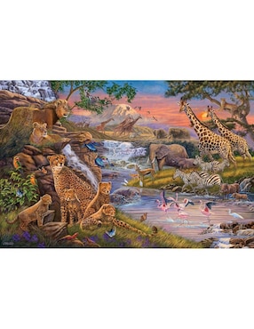 Rompecabezas Mundo Animal Africano Mundo Animal Ravensburger 3000 piezas