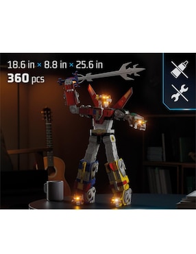 Rompecabezas Caricaturas SM Puzz 4D Voltron Spin Master 366 piezas