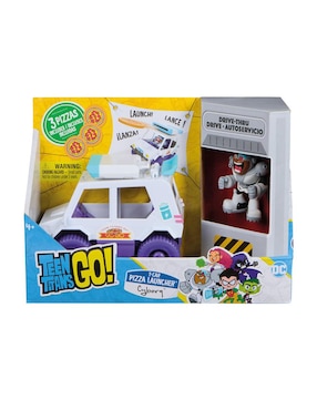 Automóvil Spin Master Pizza Launcher Cyborg Teen Titans Go!