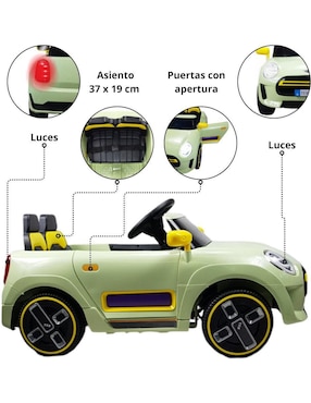 Automóvil montable The Baby Shop Copper  recargable