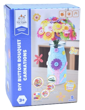 Ramo de claveles con botones Toy Town